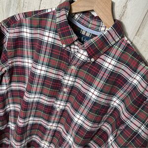 Vintage Polo Ralph Lauren Plaid Long Sleeve Button‎ Down Shirt Mens Size XXL